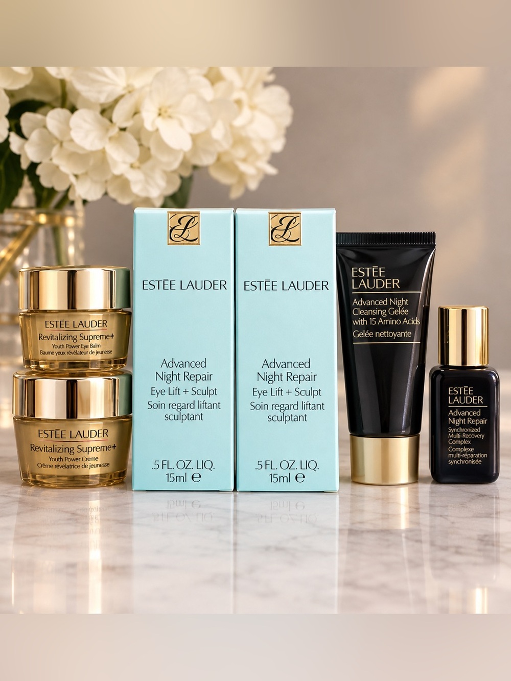 Estee Lauder Advanced Night Repair Eye Lift + Sculpt - Light Blue (15 ml) set